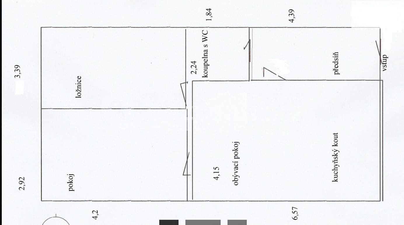 2 bedroom with open-plan kitchen flat to rent, 70 m², Urxova, Ostrava, Moravskoslezský Region