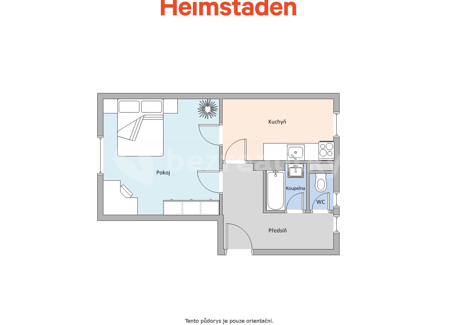 1 bedroom flat to rent, 42 m², Smetanova, Havířov, Moravskoslezský Region