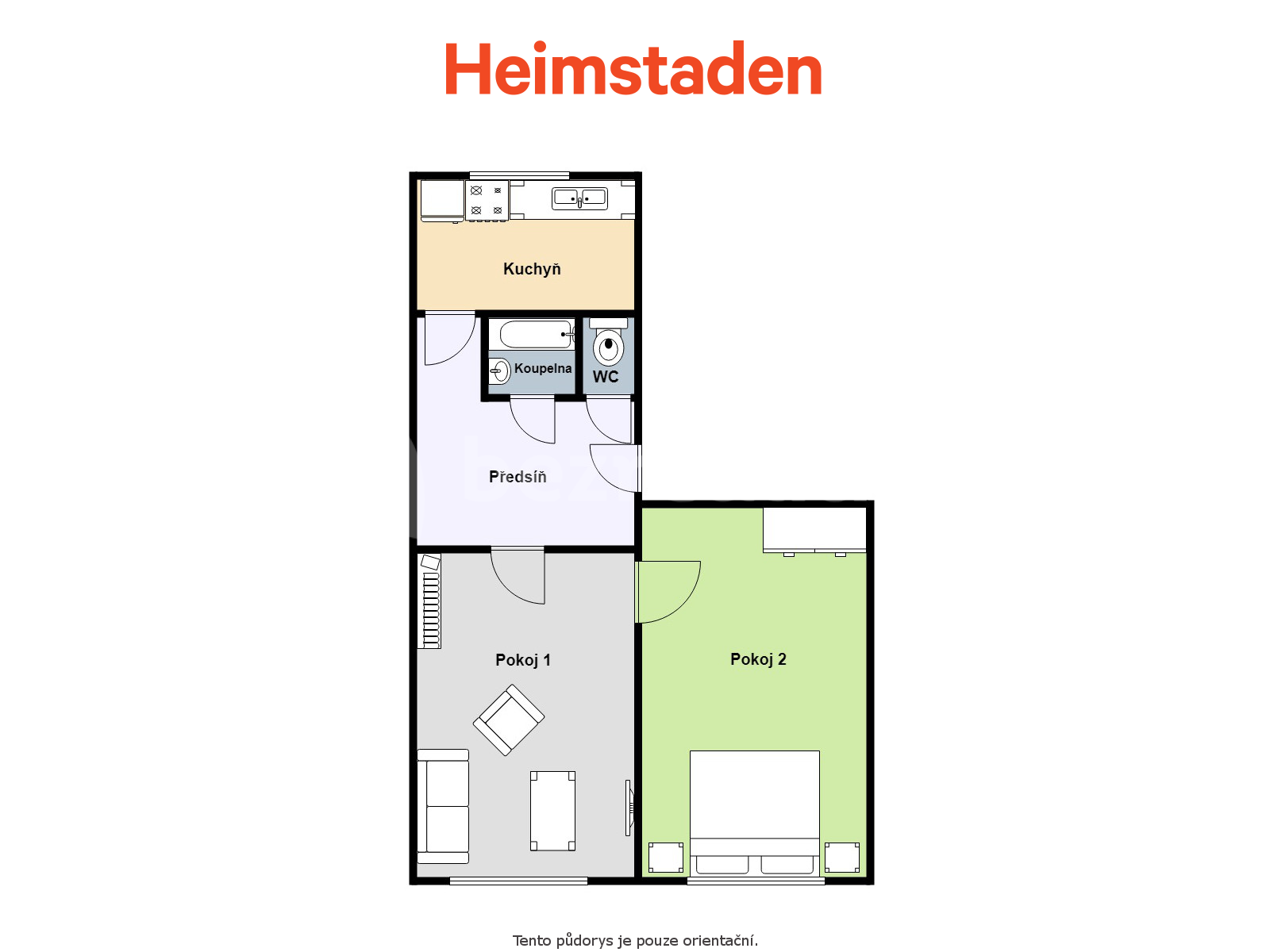 2 bedroom flat to rent, 54 m², Edisonova, Havířov, Moravskoslezský Region