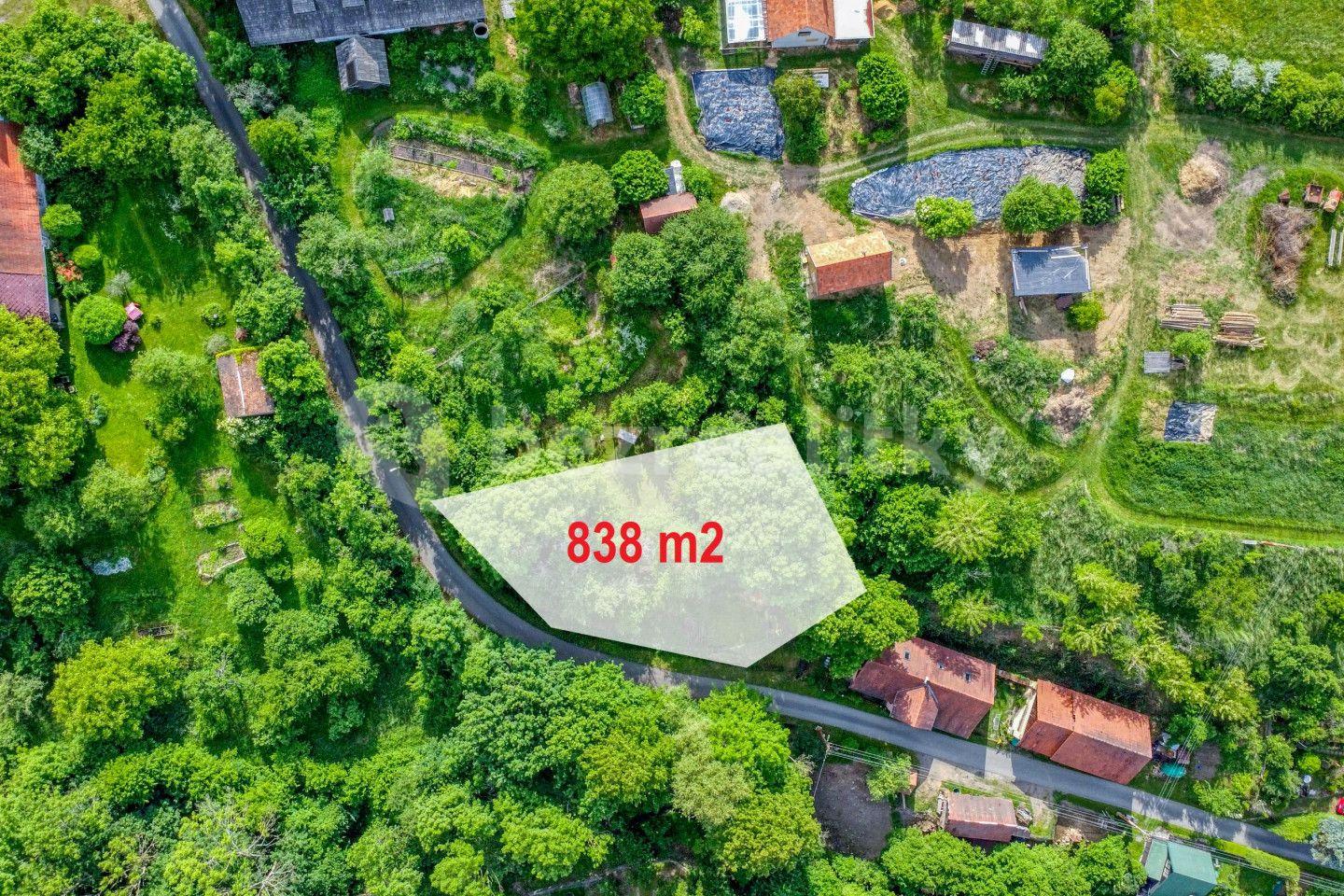plot for sale, 838 m², Skryje, Středočeský Region