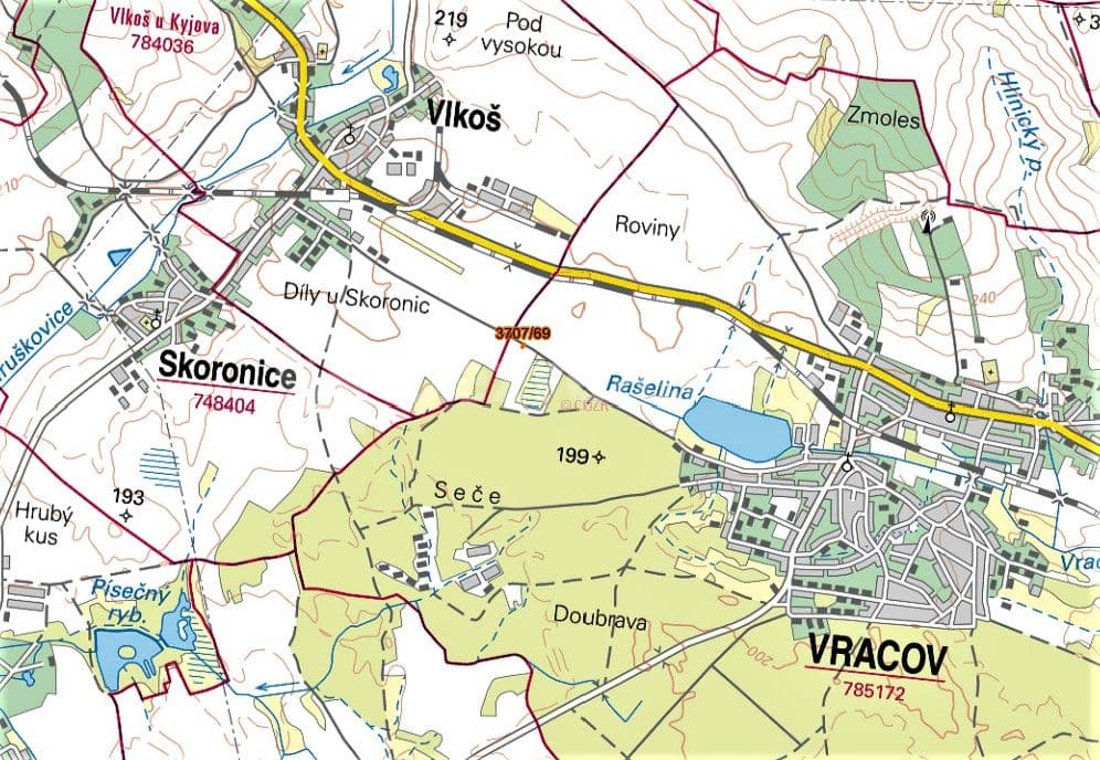 plot for sale, 111 m², Vracov, Jihomoravský Region