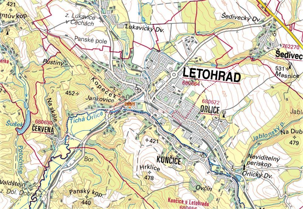 plot for sale, 239 m², Letohrad, Pardubický Region
