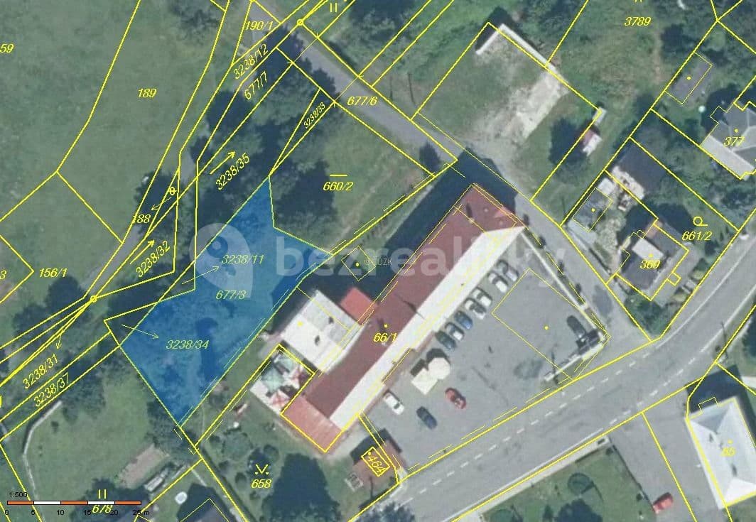 plot for sale, 1,155 m², Černá Voda, Olomoucký Region