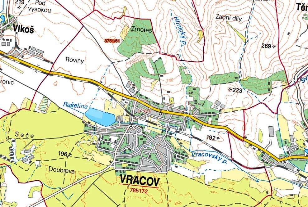 plot for sale, 2,601 m², Vracov, Jihomoravský Region