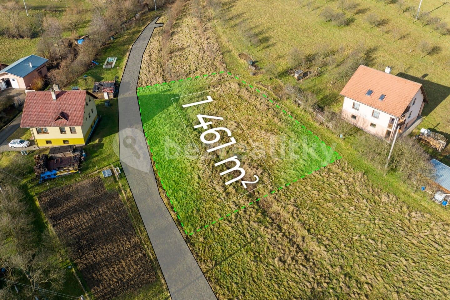 plot for sale, 1,461 m², Poteč, Zlínský Region