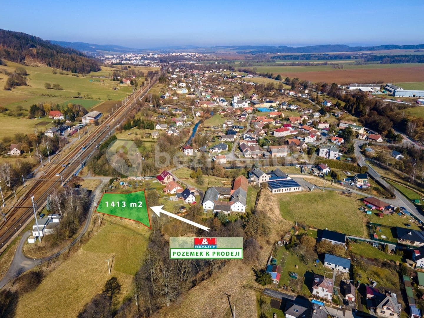 plot for sale, 1,413 m², Dlouhá Třebová, Pardubický Region