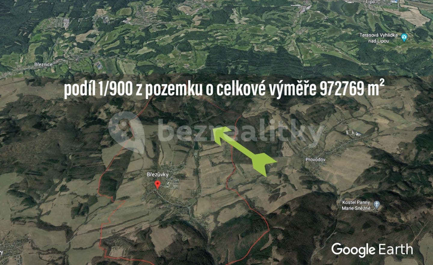 plot for sale, 1,081 m², Březůvky, Zlínský Region