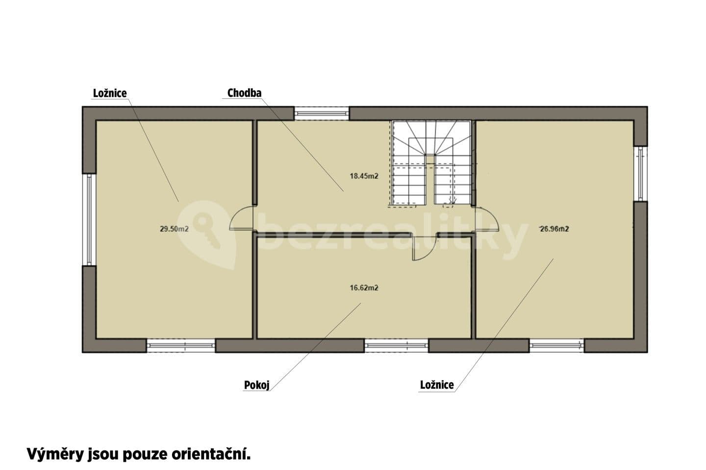 2 bedroom with open-plan kitchen flat for sale, 92 m², Nupaky, Středočeský Region