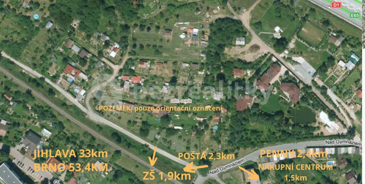 plot for sale, 1,287 m², Velké Meziříčí, Vysočina Region