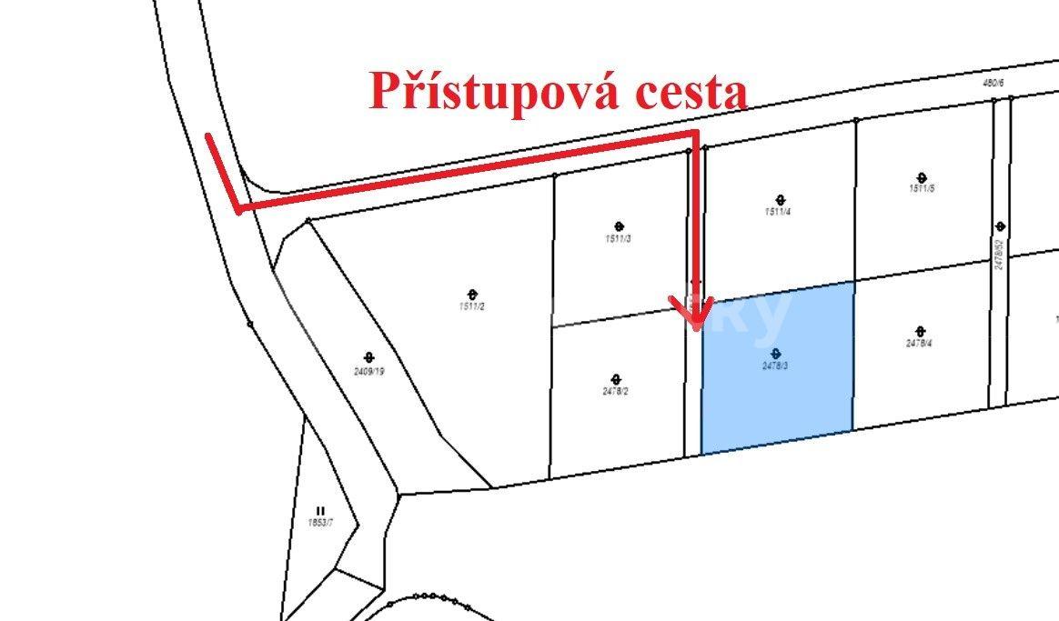 plot for sale, 1,180 m², Světlík, Jihočeský Region