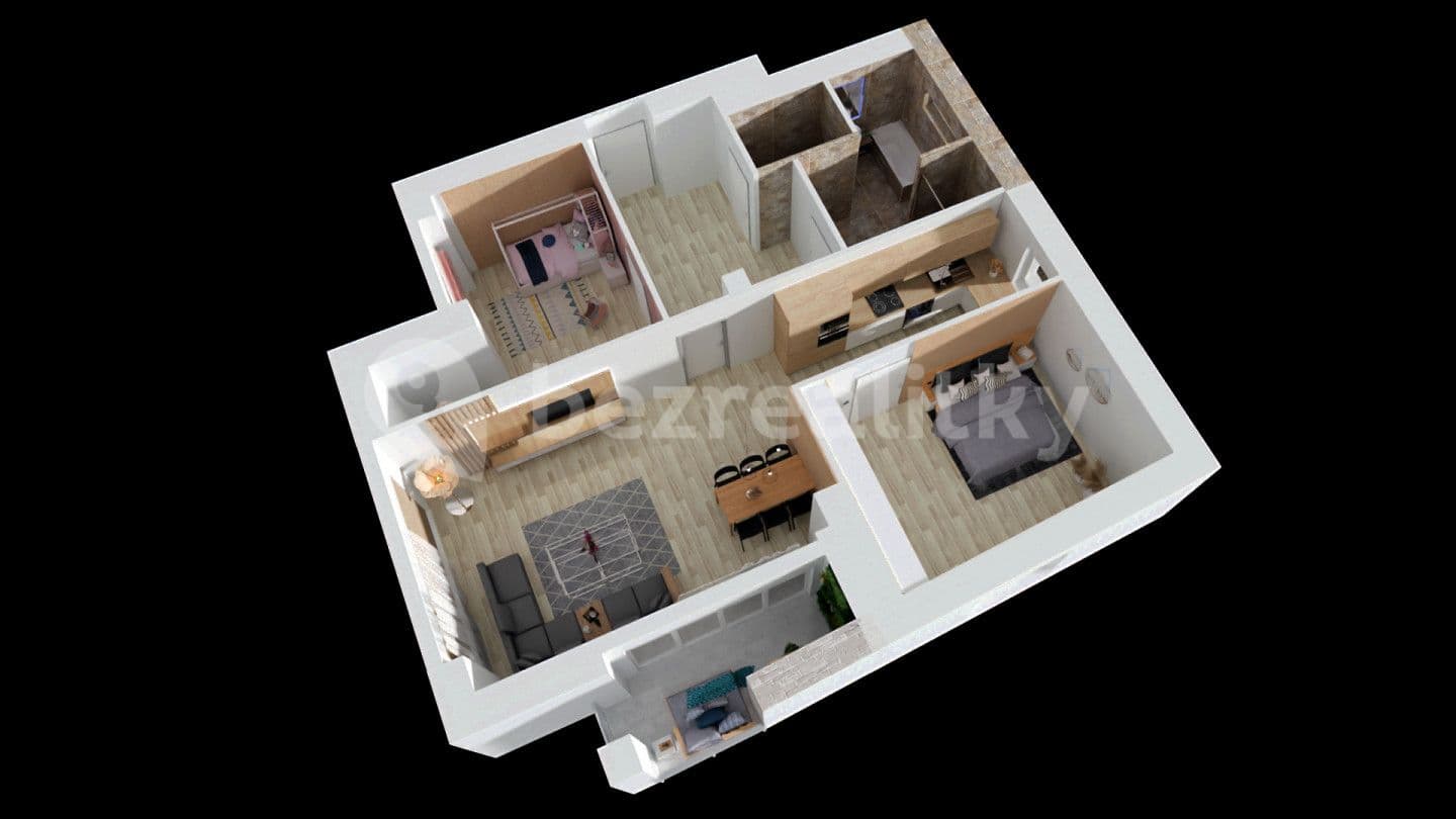 2 bedroom with open-plan kitchen flat for sale, 63 m², 28. října, Ostrava, Moravskoslezský Region