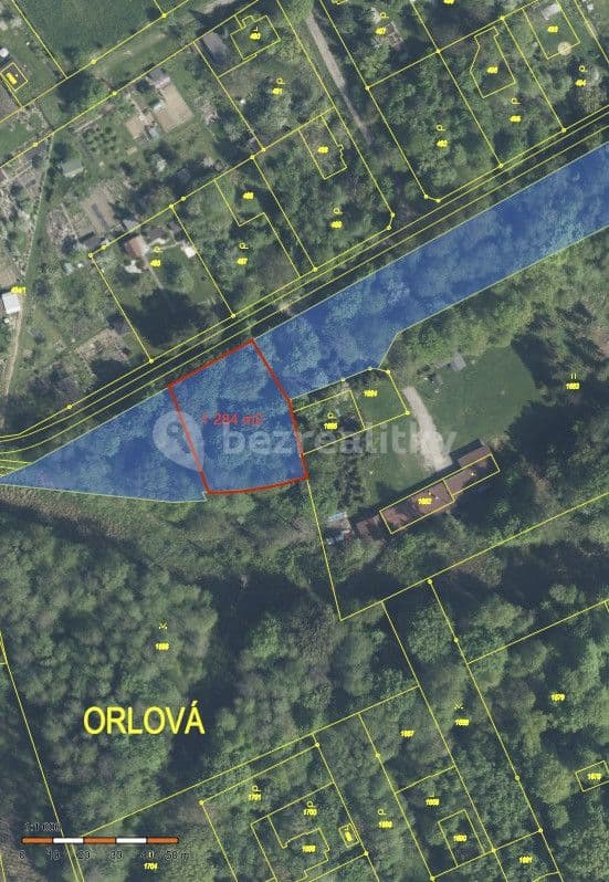 plot for sale, 1,284 m², Orlová, Moravskoslezský Region