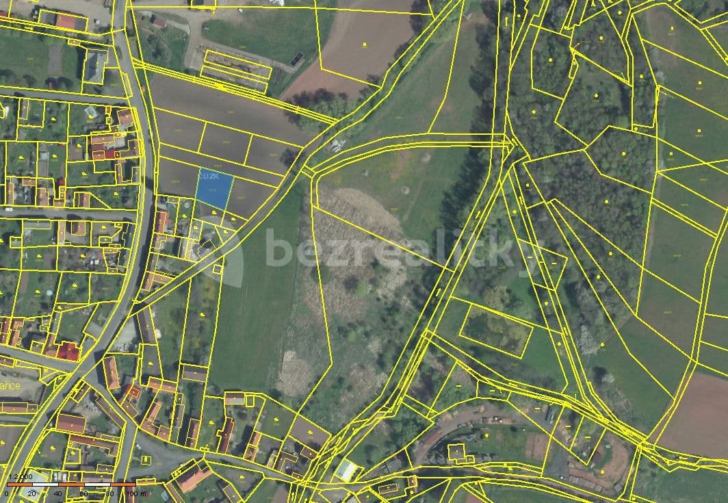 plot for sale, 669 m², Vinařice, Ústecký Region