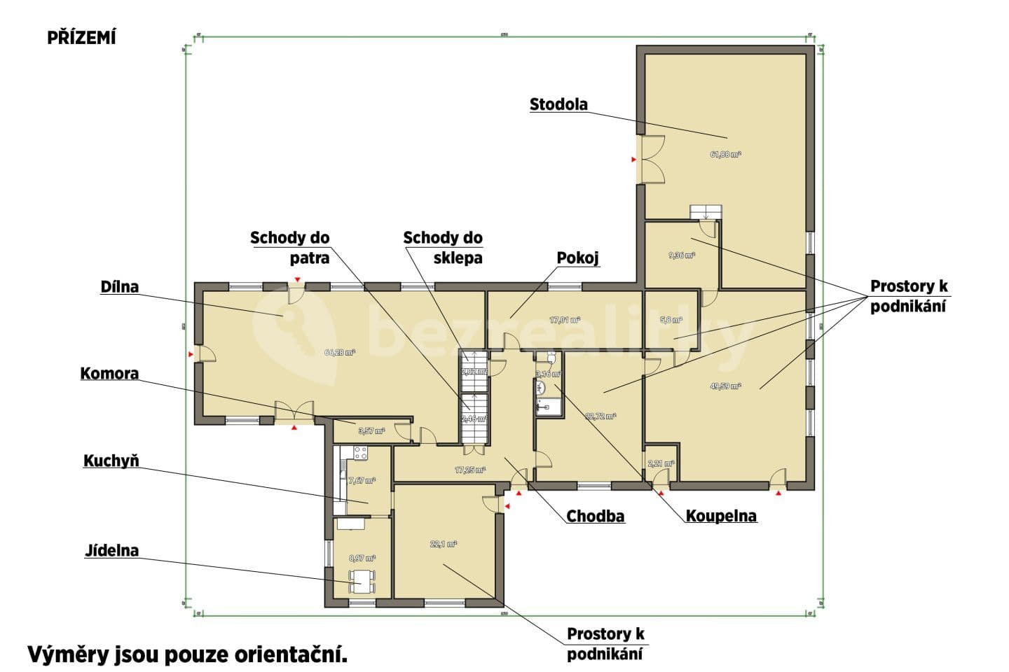 house for sale, 592 m², Otročín, Karlovarský Region