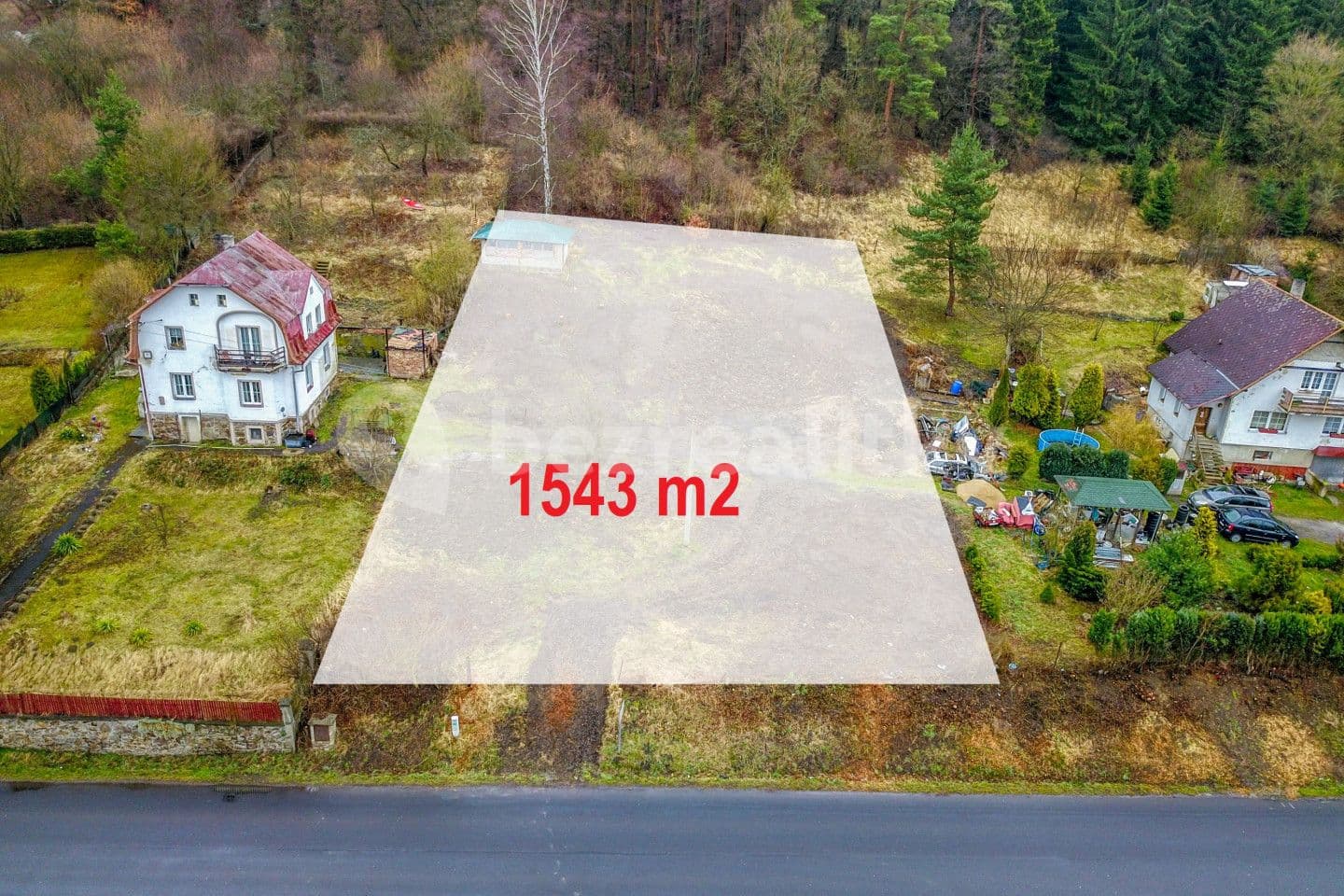 plot for sale, 1,543 m², Hlavní, Perštejn, Ústecký Region