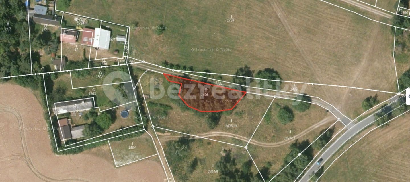plot for sale, 649 m², Krsy, Plzeňský Region