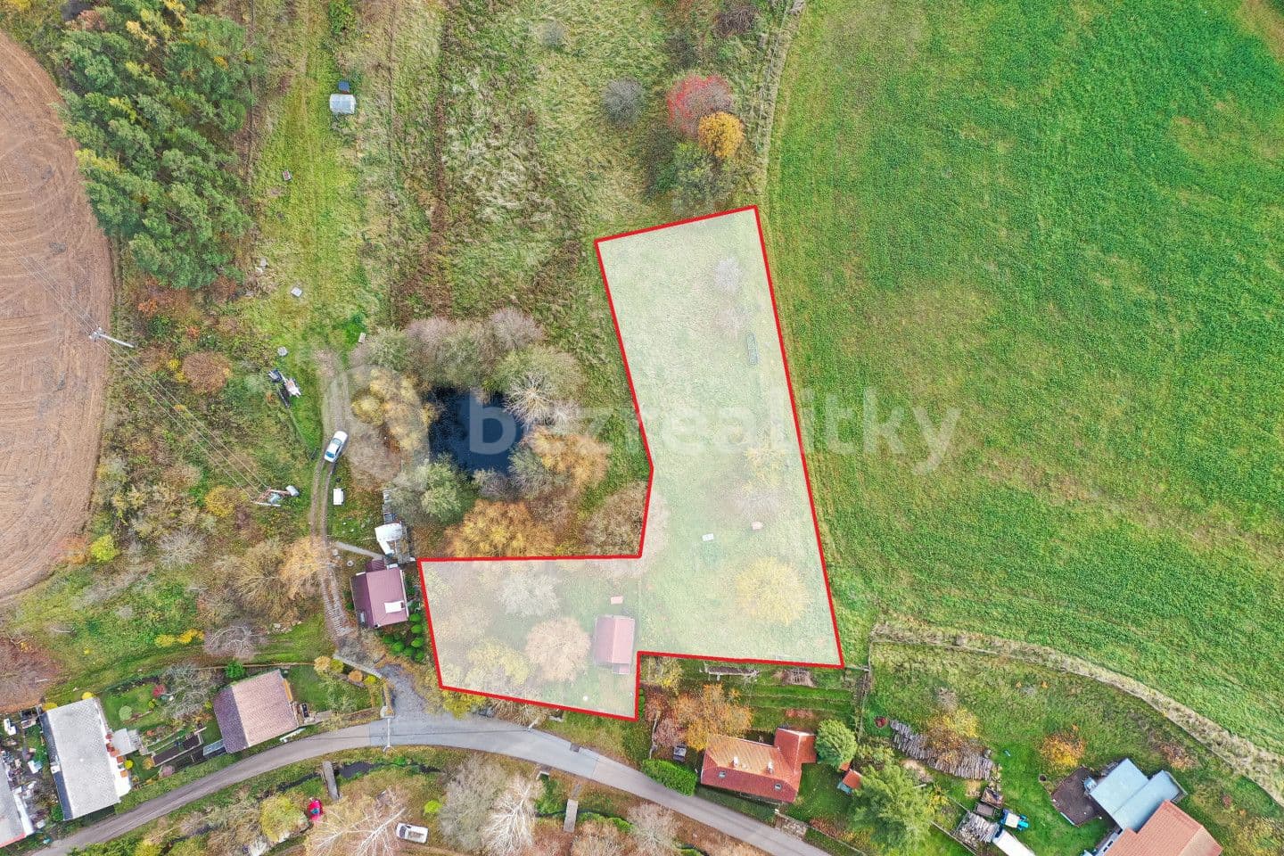 recreational property for sale, 1,717 m², Vrčeň, Plzeňský Region