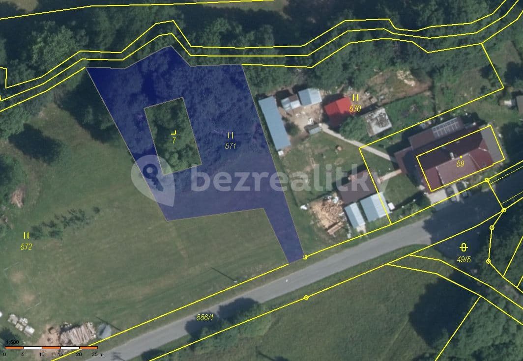 plot for sale, 1,445 m², Malá Morava, Olomoucký Region