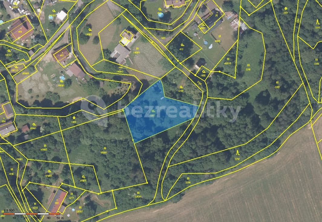 plot for sale, 1,871 m², Markvartice, Ústecký Region