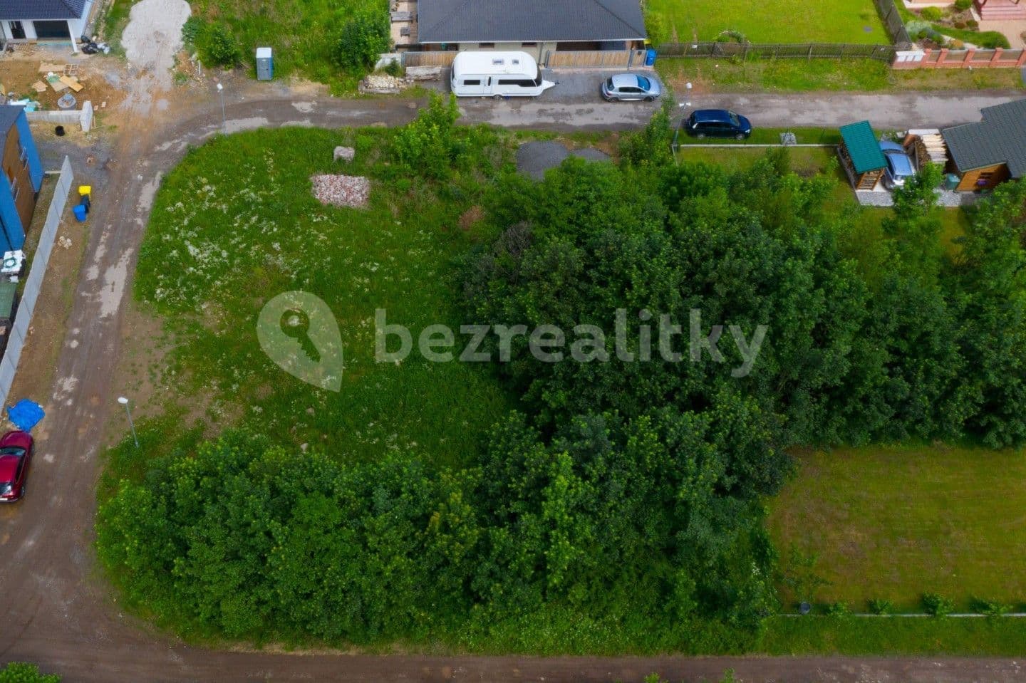 plot for sale, 433 m², Hradešín, Středočeský Region