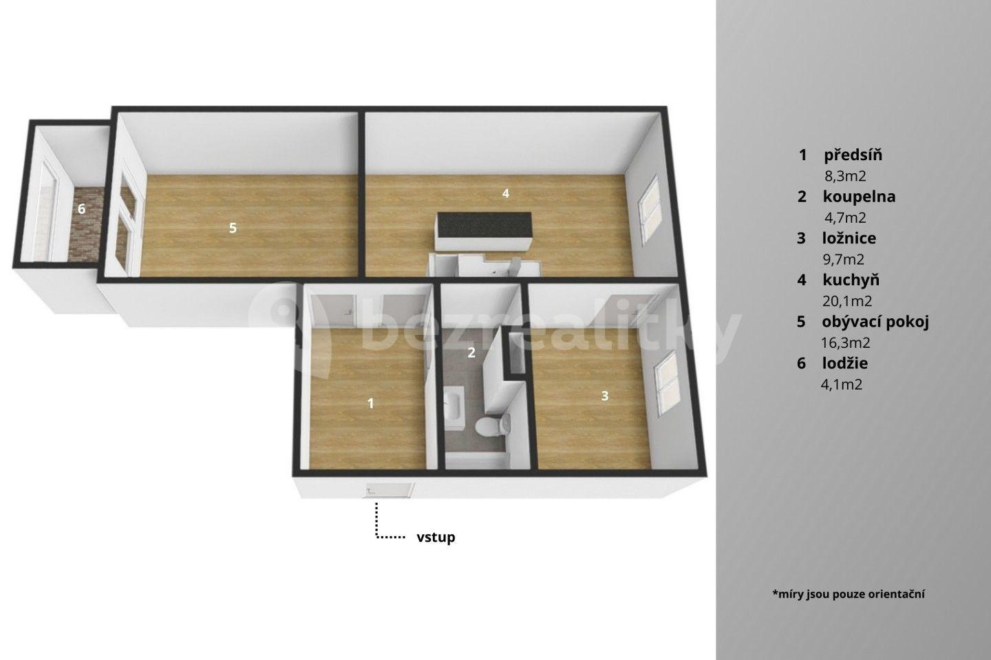 2 bedroom flat for sale, 62 m², Táborská, Františkovy Lázně, Karlovarský Region
