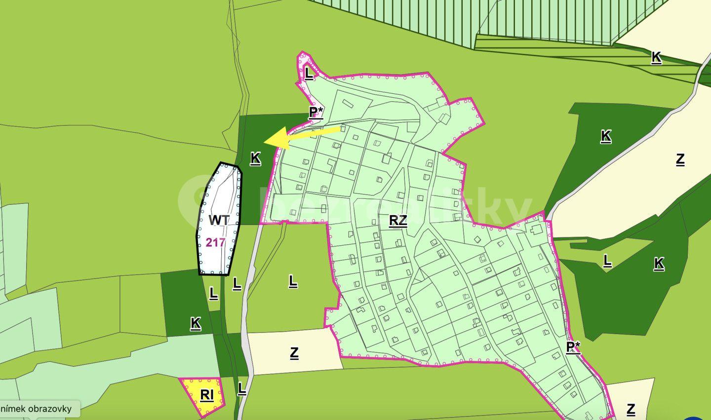plot for sale, 455 m², Vsetín, Zlínský Region