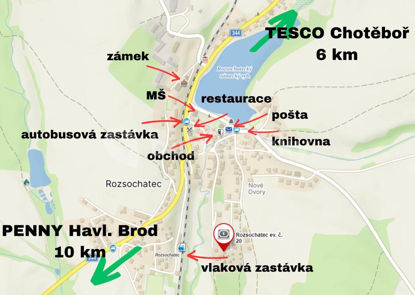 recreational property for sale, 241 m², Rozsochatec, Vysočina Region