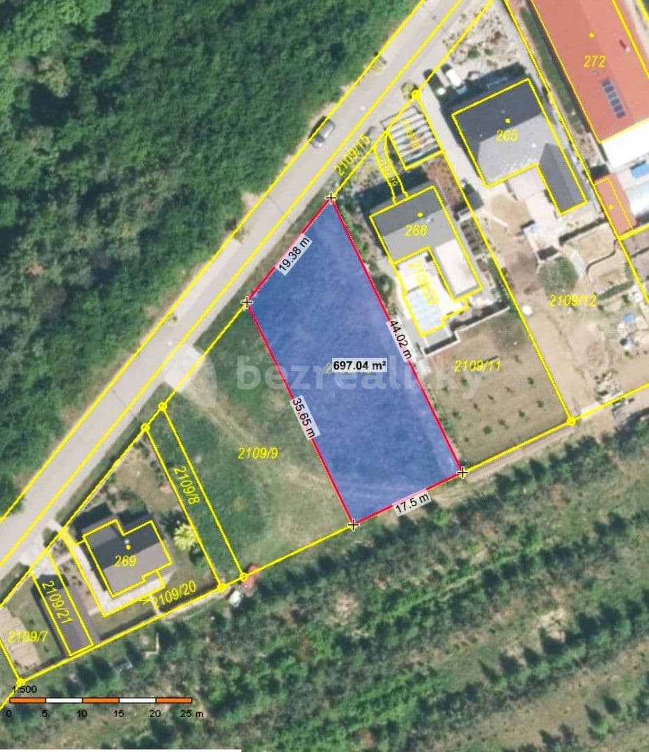 plot for sale, 697 m², Chvalkovice, Jihomoravský Region