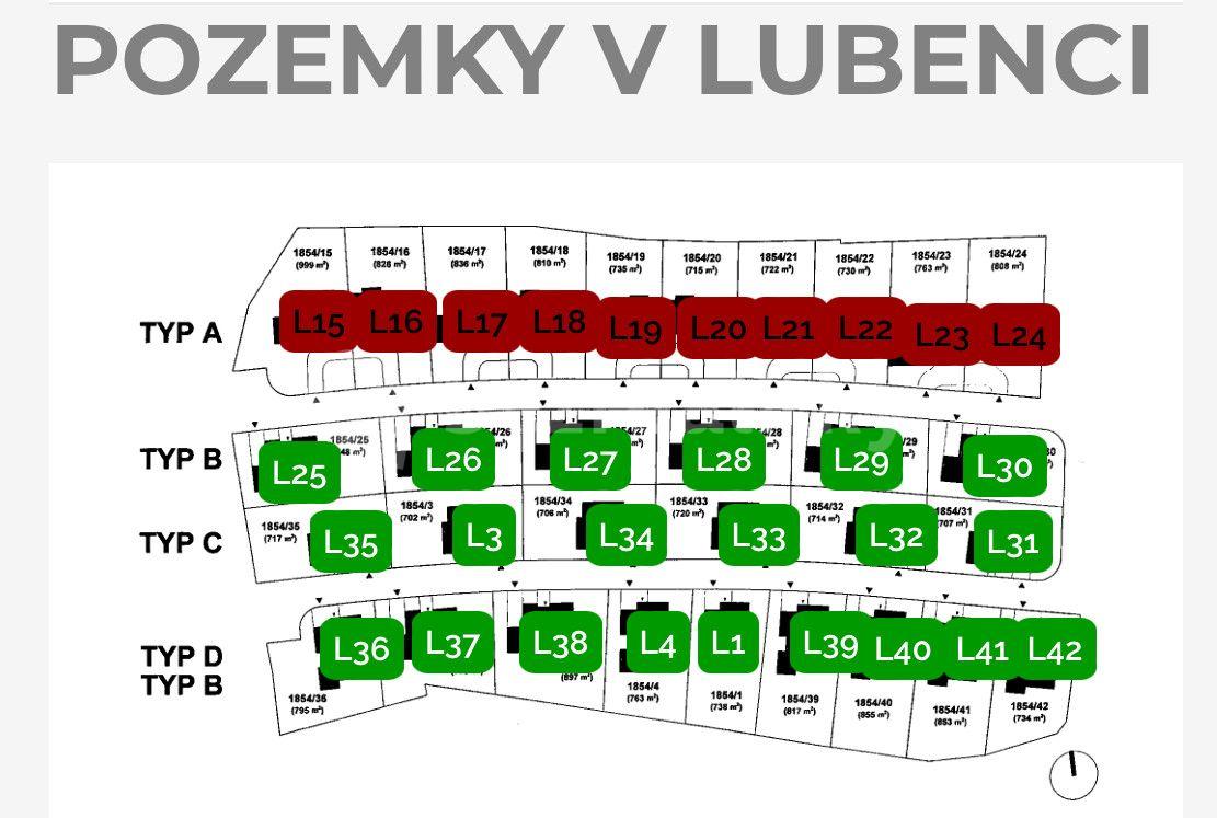 plot for sale, 854 m², Lubenec, Ústecký Region