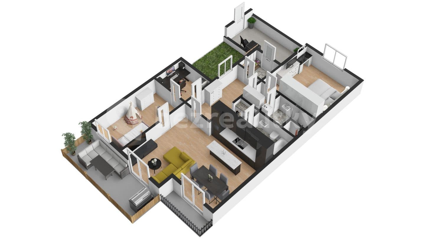 2 bedroom with open-plan kitchen flat for sale, 120 m², Třebízského, Slaný, Středočeský Region