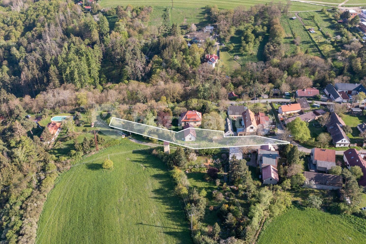 plot for sale, 1,184 m², Chyňava, Středočeský Region