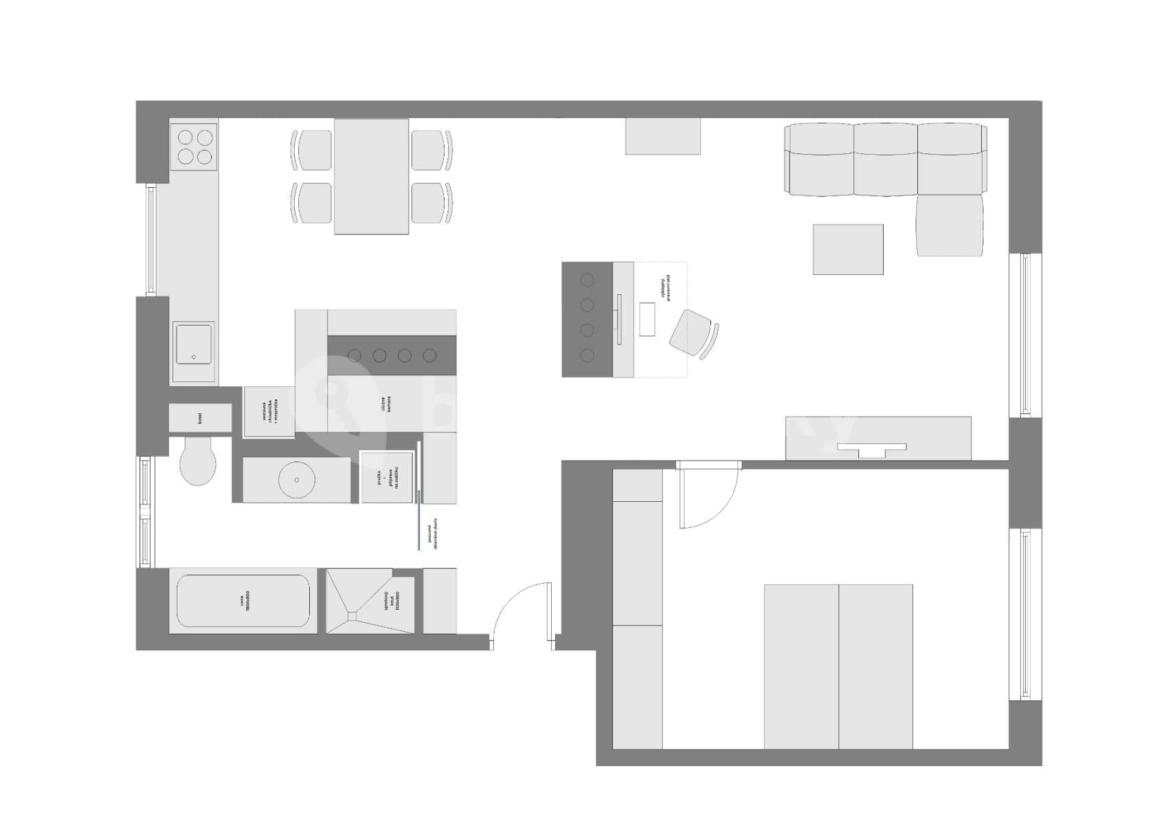 2 bedroom flat for sale, 66 m², Novákova, Mladá Boleslav, Středočeský Region
