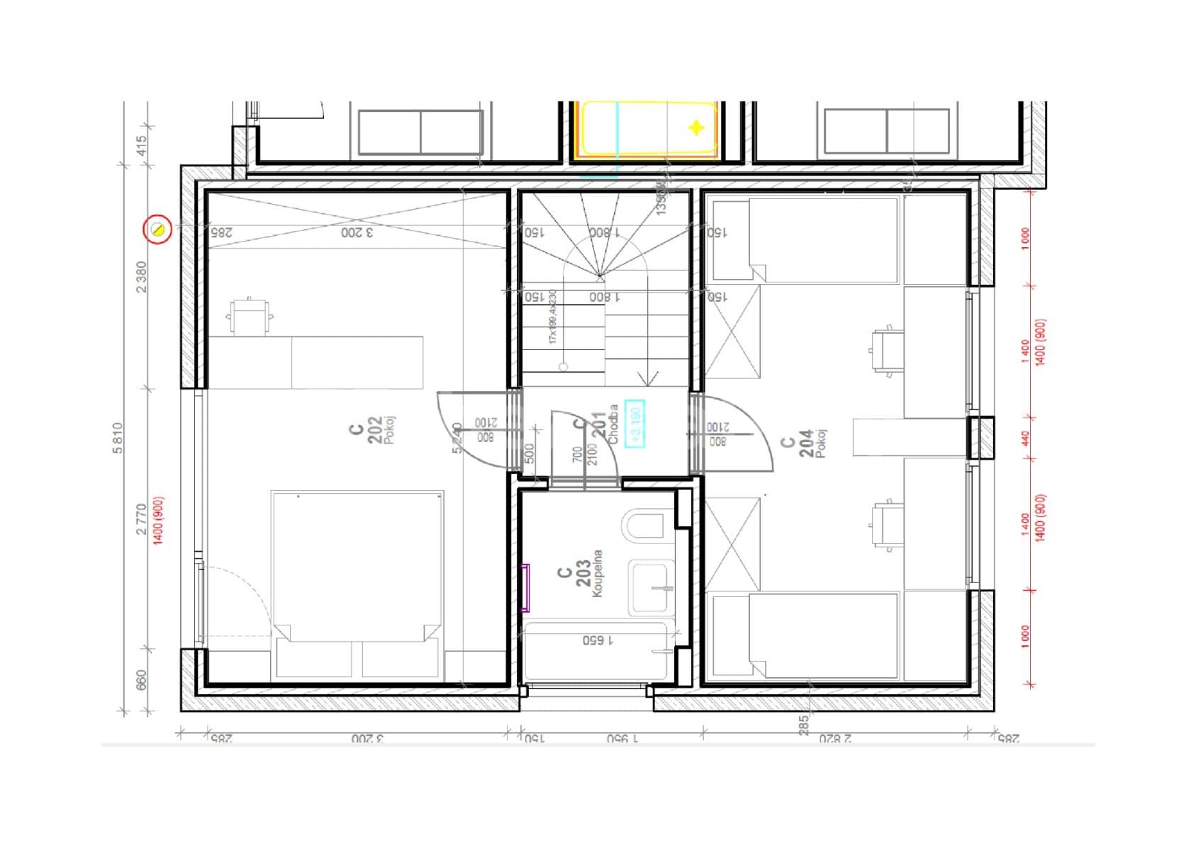 2 bedroom with open-plan kitchen flat to rent, 89 m², Úhonice, Středočeský Region