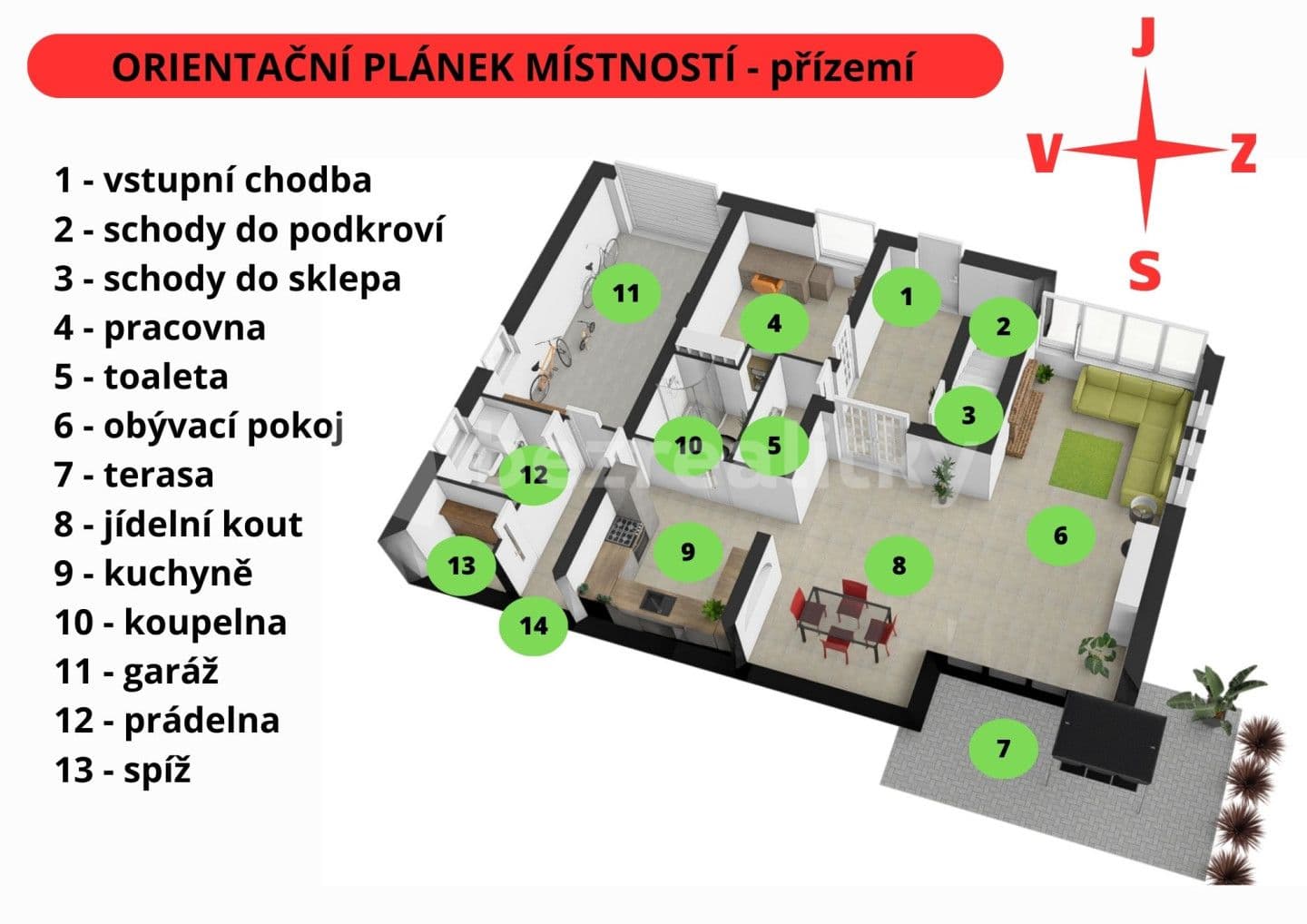 house for sale, 311 m², Slunečná, Ledeč nad Sázavou, Vysočina Region