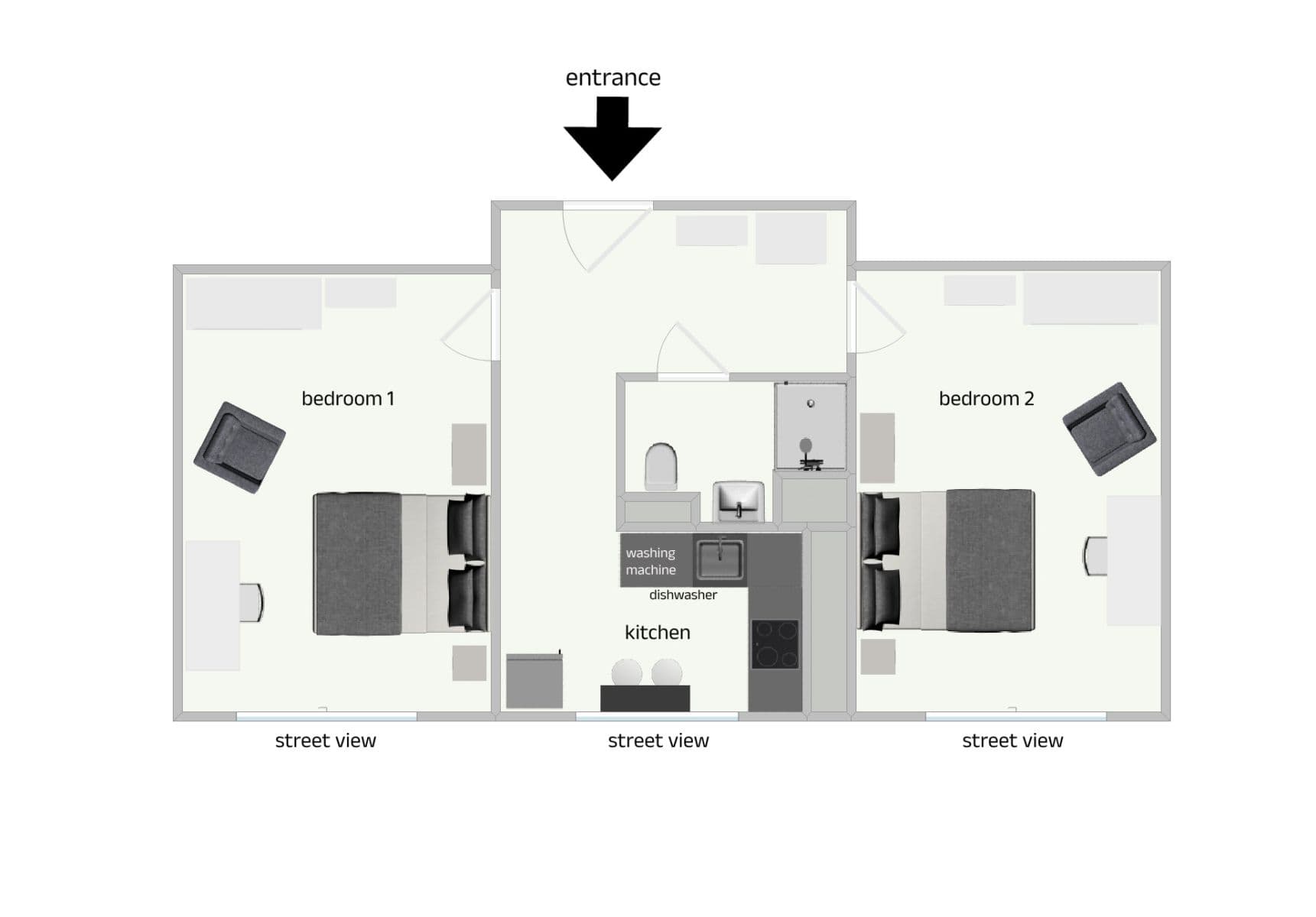 flat to rent, 54 m², Na Petřinách, Prague, Prague