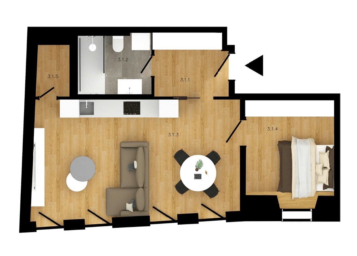 flat to rent, 50 m², Soukenická, Prague, Prague