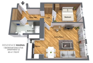 flat to rent, 65 m², Masná, Prague, Prague