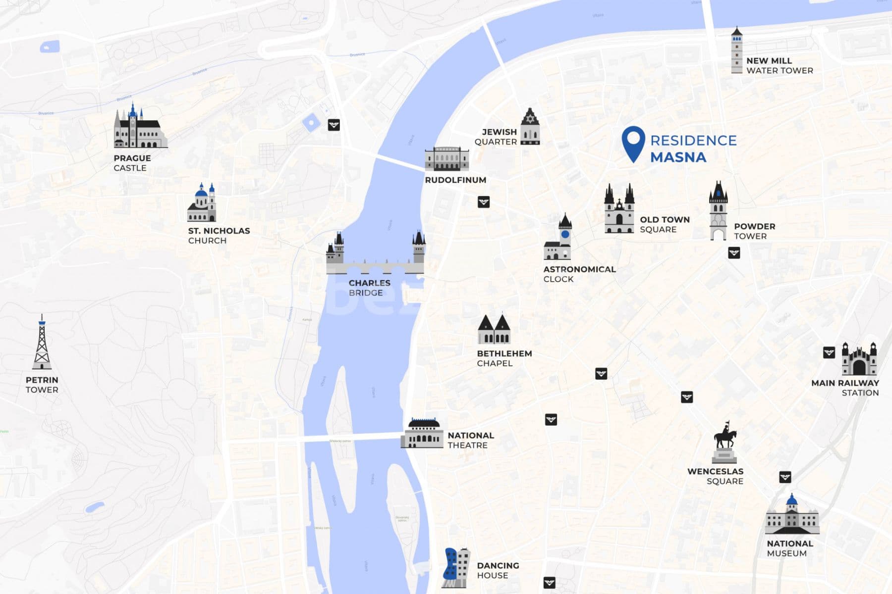 flat to rent, 38 m², Masná, Prague, Prague