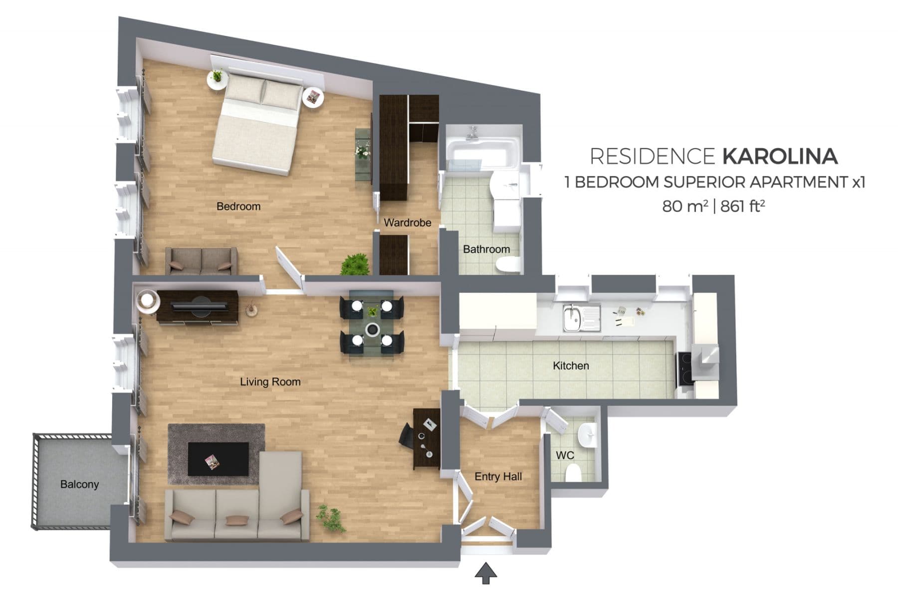 flat to rent, 80 m², Karoliny Světlé, Prague, Prague