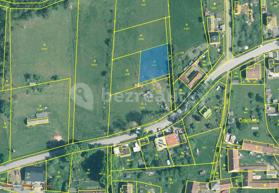 plot for sale, 949 m², Drachkov, Jihočeský Region