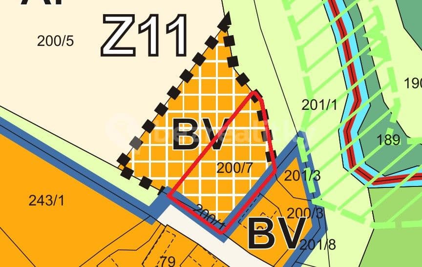 plot for sale, 1,685 m², Krchleby, Středočeský Region