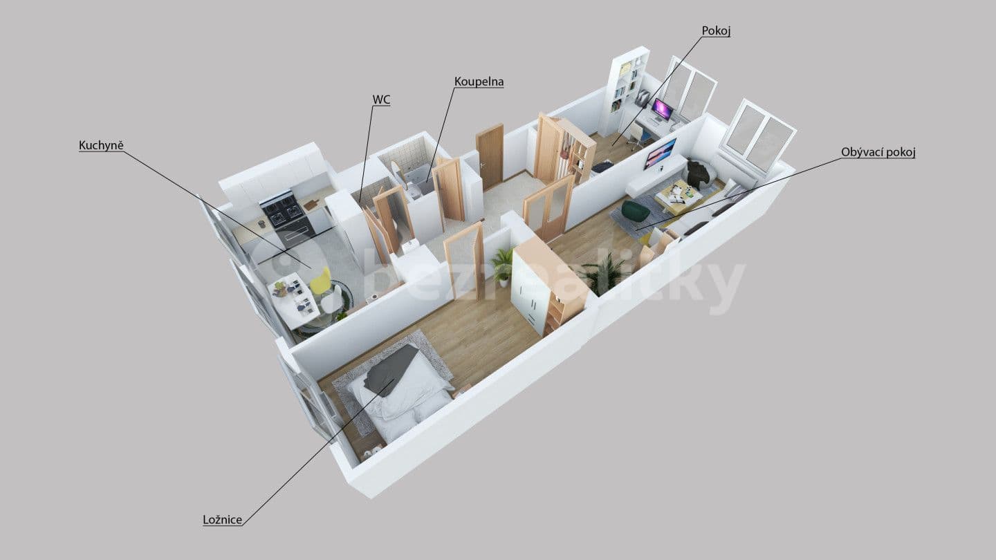 3 bedroom flat for sale, 68 m², Mikulášská, Krnov, Moravskoslezský Region