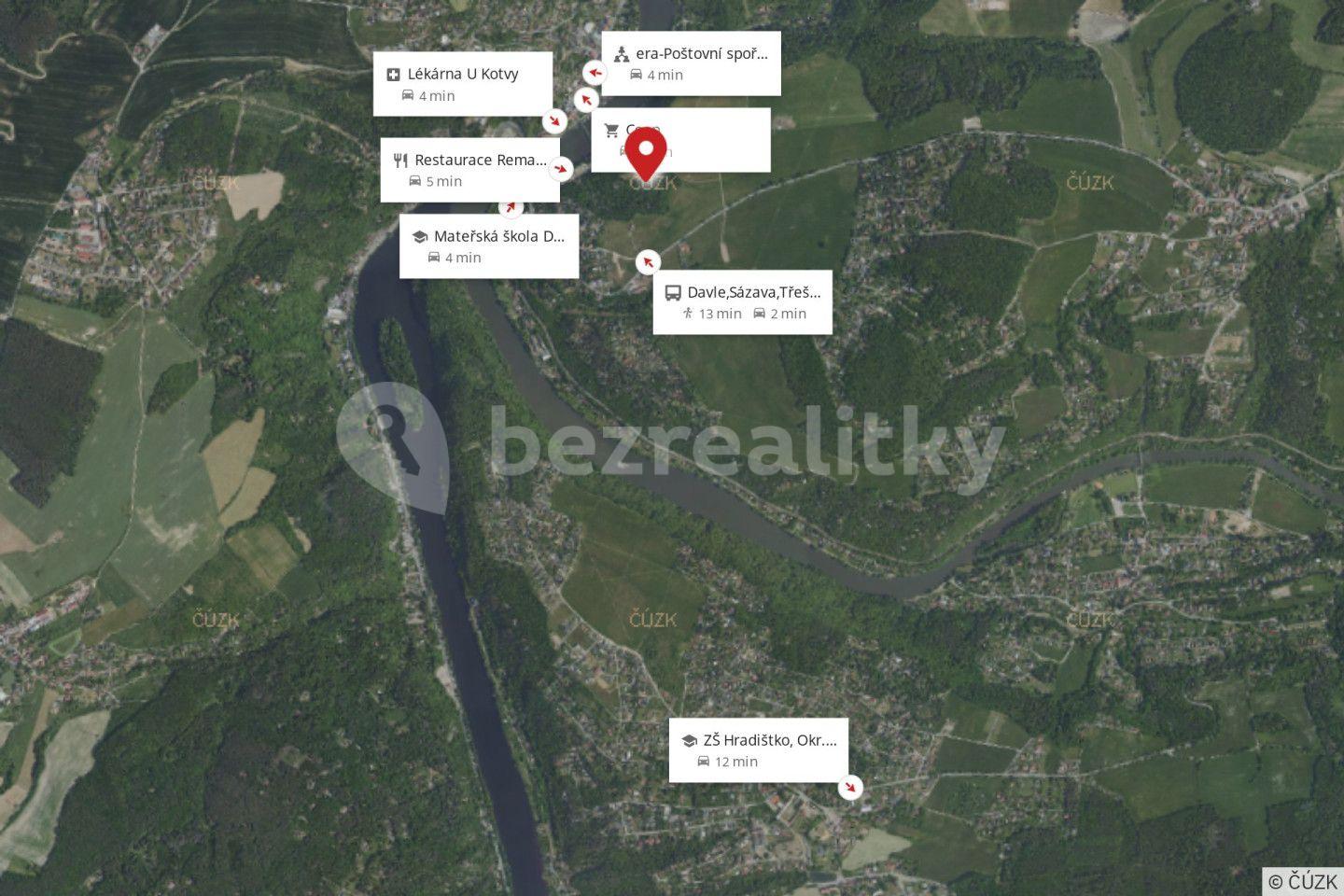 recreational property for sale, 45 m², Davle, Středočeský Region