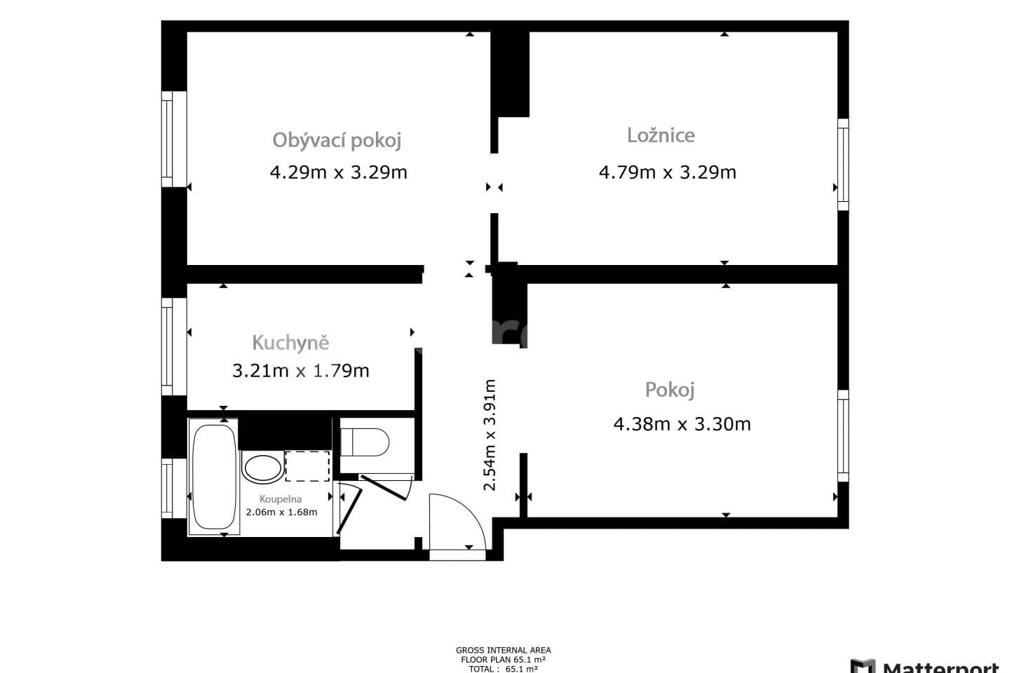 3 bedroom flat for sale, 57 m², Tolstého, Frýdek-Místek, Moravskoslezský Region