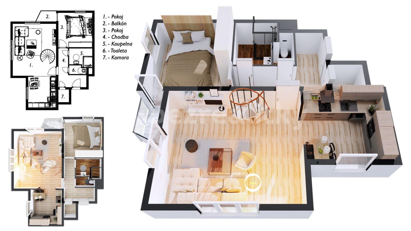 3 bedroom with open-plan kitchen flat for sale, 106 m², Na Větrníku, Chrudim, Pardubický Region