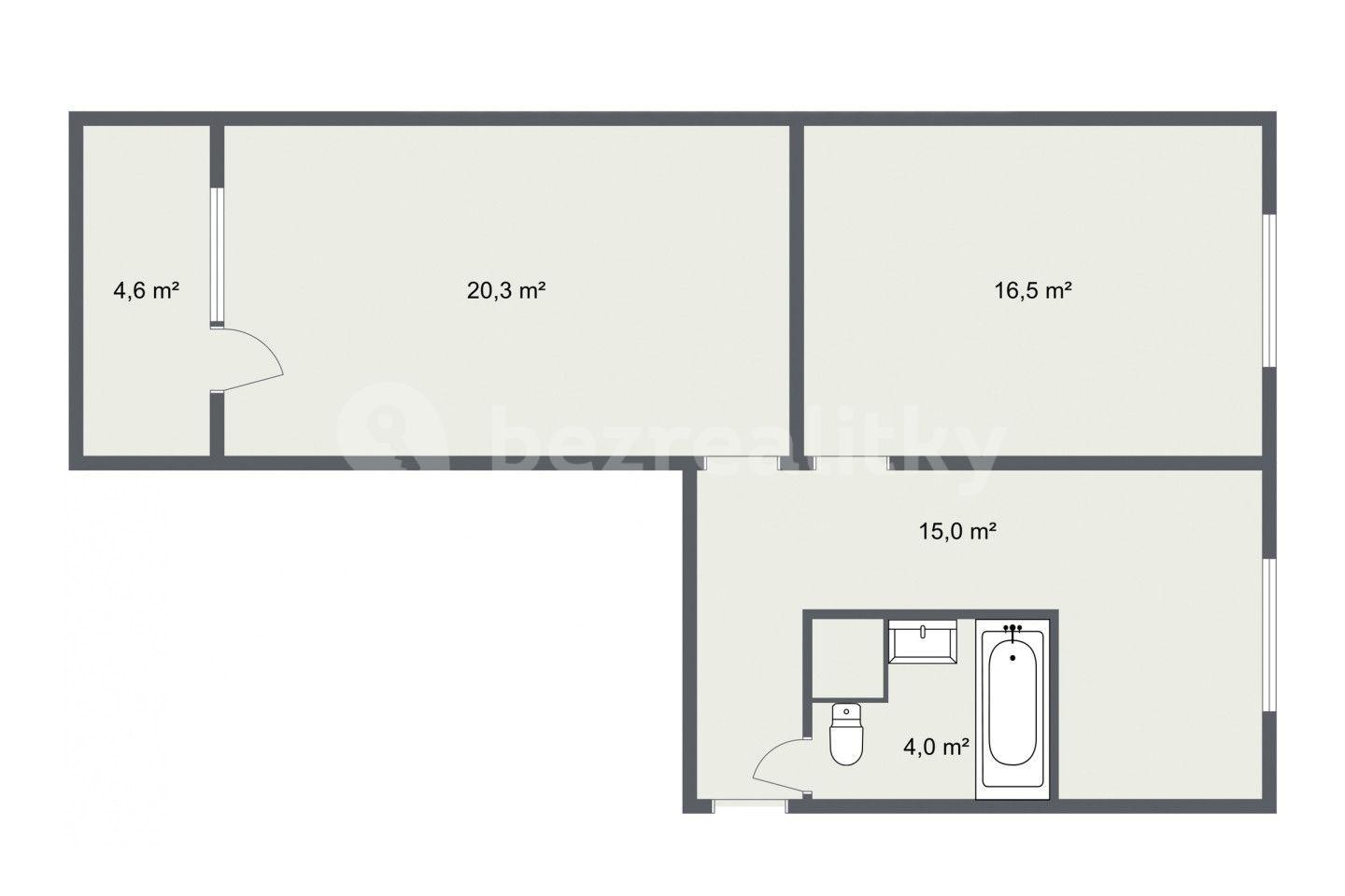 2 bedroom flat for sale, 56 m², Maďarská, Karlovy Vary, Karlovarský Region