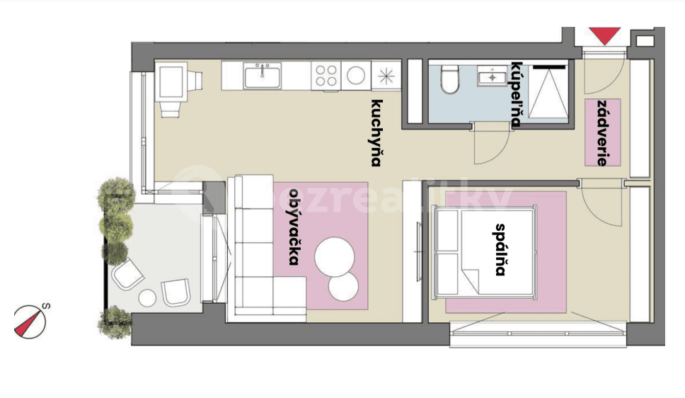 2 bedroom flat for sale, 51 m², Bottova, Miloslavov, Bratislavský Region