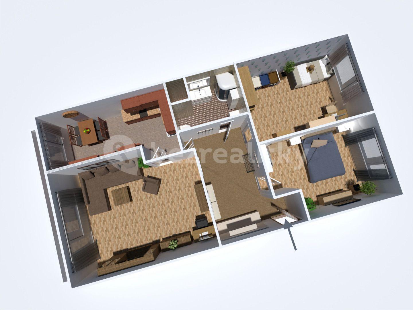 3 bedroom flat for sale, 71 m², Dr. Václava Kůrky, Žatec, Ústecký Region