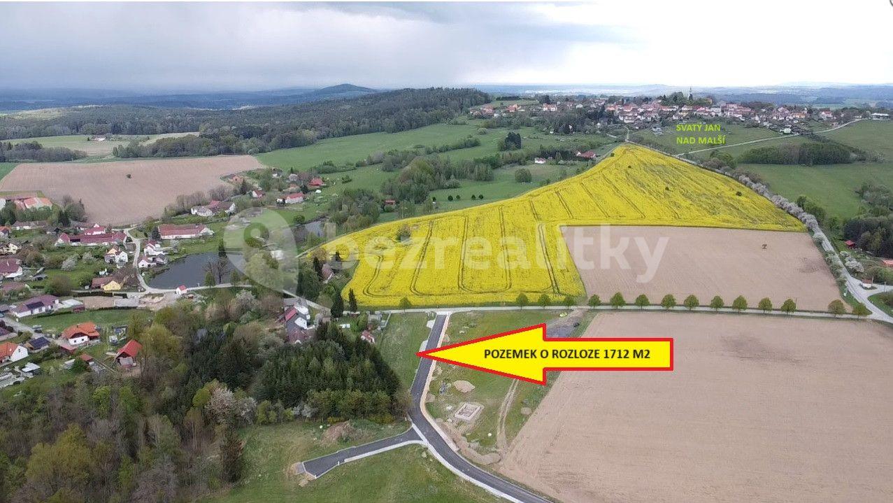 plot for sale, 1,712 m², Svatý Jan nad Malší, Jihočeský Region