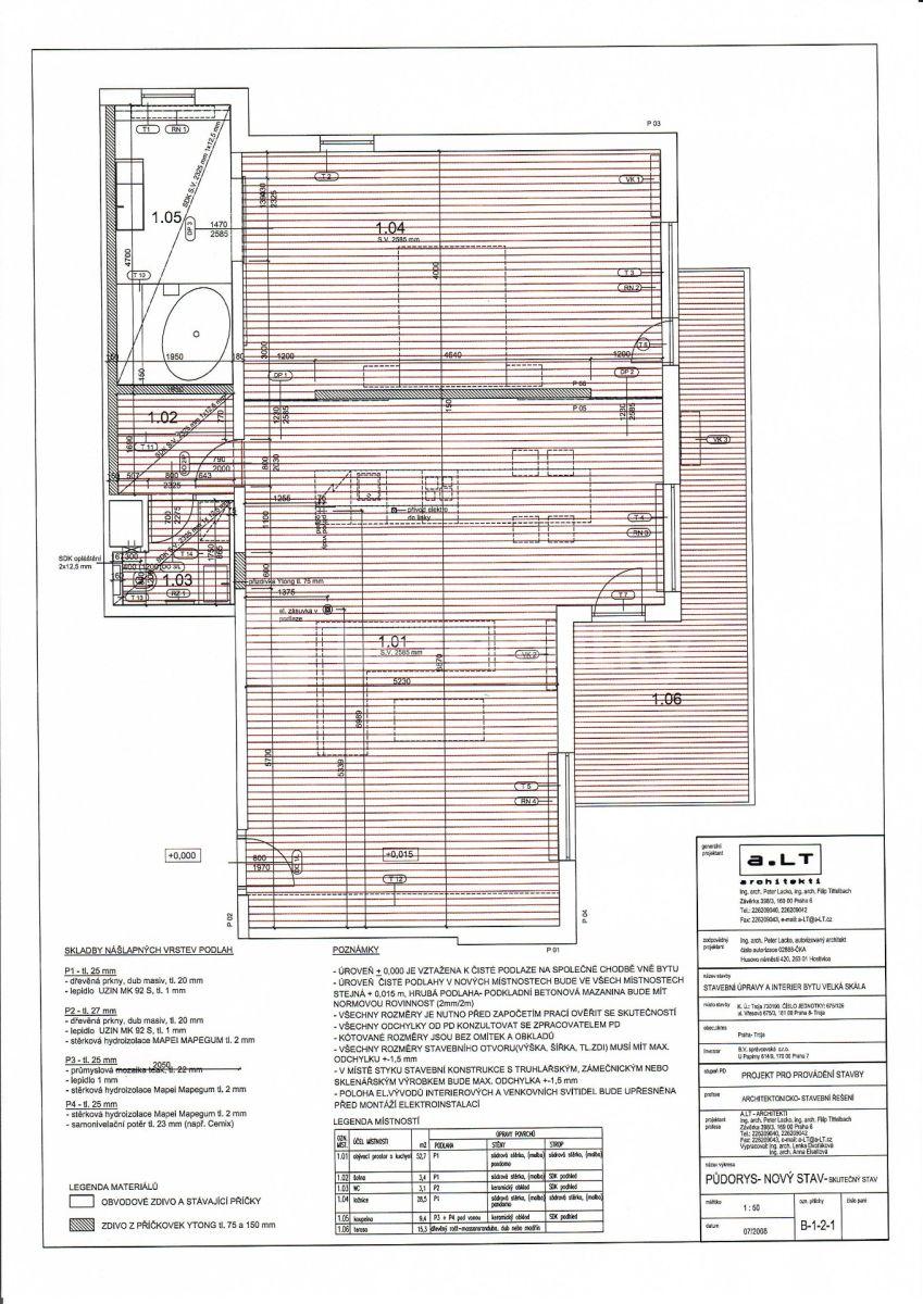 1 bedroom with open-plan kitchen flat for sale, 116 m², Vřesová, Prague, Prague
